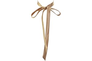SYAYA Womens Bow Tie, Ladies Self Tie Long Bowtie - Ribbon Choker for Lady Uniform or Cosplay T-shirt for Graduation W-B-T1