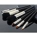 Contever® Set 7 pcs Goat Hair Makeup Brush Cosmetic Powder Kabuki Eyebrow Concealer Lip Blender brushes - Black Case