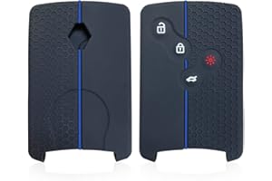 通用 Otai Funda de silicona para llave de coche compatible con Renault Megane 3 Laguna Clio 4 Captur durable suave carcasa de llave