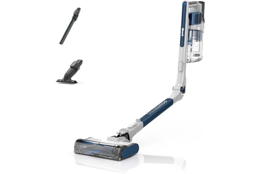 Shark PowerPro Cordless Stick Vacuum Cleaner, Lightweight, Floor Detect Technology, Anti-Hair Wrap Technology, Anti-Allergen Complete Seal, Flexible, Handheld mode, Navy Metallic, IZ380UK