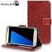 Samsung S7 Cover, REALIKE™ {Imported} Premium Leather Wallet Flip Case For Samsung Galaxy S7 (Royal Style Series - Brown) RS.797.00