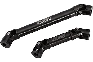 INJORA RC Albero di Trasmissione Acciaio Temprato Albero Centrale Posteriore Anteriore per SCX24 Gladiator AXI00005 Axial Upgrade Parts 1/24 RC Crawler Auto, 2Pcs