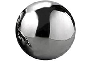 DAIER WODE 1PC Stainless Steel Mirror Polished Sphere Hollow Ball Garden Ornament 12cm