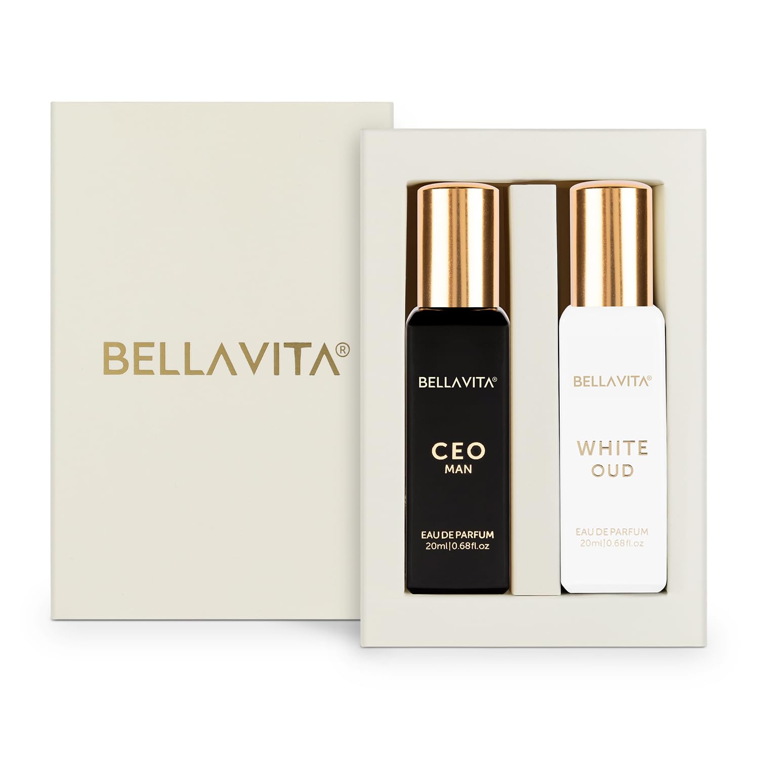 Bella Vita Luxury CEO Man & White Oud Unisex Perfume Combo with Tonka, Agarwood & Orange | Woody Long Lasting EDP Fragrance S