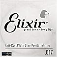 Elixir® Strings Anti-Rust Plated Plain Steel Single String (.017)
