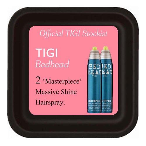 Tigi Bedhead - *Set of 2* 'Masterpiece' Massive Shine Hairspray (340ml each).