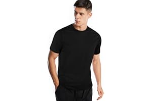 ZENGJO Sports T Shirt Men, Quick Dry Gym T Shirts Mens Running Top Short Sleeve