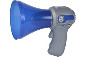 Simba 108101004 - Megafon, con Funzione di consumatore vocale, Pulsante per Sirena, 16 cm, Gioco di Ruolo, Carnevale, a Partire dai 3 Anni