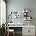 Songmics Wall Shelf Set of 3 Floating Shelves Wall Bookshelf Storage MDF White LWS66W