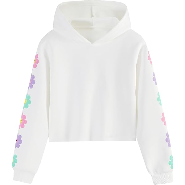 Horse Hoodie Girls' Crop Tops Long-Sleeve, T-Shirts Sets H&M