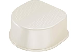 Rotho Babydesign Tabouret, Surface et Pieds Antidérapants, Bella Bambina, Pearlwhite Cream (Perle Blanc Crème), 200240100