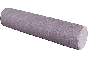Waigg Kii Rundes Nackenkissen, langes Bettkissen, zylinderförmig, für Sofa, Armlehne, rundes Sofakissen für Nacken- und Lendenwirbelstütze (10 x 100 cm, Grau)