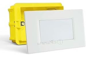 TOT ELECTRIC Lampada di Emergenza LED da Incasso per Scatola 503 Luce Naturale con Placca Bianca Luce di Emergenza a Scomparsa, Montaggio Facile, Design Compatto per Casa, Ufficio, Corridoi 4000k