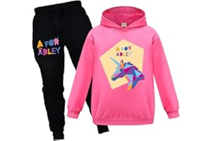 OAIXIUR Adley YouTube Merch Tracksuit Hoodie & Joggers 2Pcs Girls Outfit