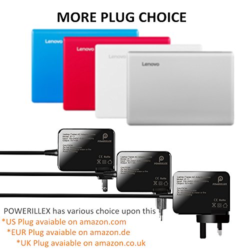 POWERILLEX 20W Ersatz Netzteil Laptop Ladegerät Adapter für Lenovo Ideapad 100 s 11.6” Modell 80R2 Notebook mit 5.5FT Netzkabel- PR-IP-11 - 9
