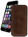 Produktbild Original Suncase Leder Etui für iPhone 8 / iPhone 7 / iPhone 6s / iPhone 6 (4.7 Zoll) Ultra Slim Tasche Handytasche Ledertasche Schutzhülle Case Hülle (mit Rückzuglasche) antik coffee-braun