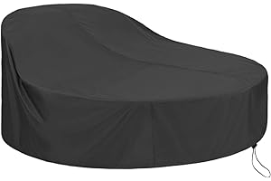 YYJAILZQ Sonneninsel Abdeckung Wasserdicht, Schutzhülle Sonneninsel mit Einstellbarer Spanngurt, Schutzfolie Sonneninsel Rund 420D Oxford-Stoff - Schwarz (Ø230cm)