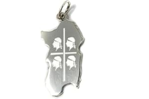 Marrocu Gioielli - Ciondolo Sardegna 4 mori argento