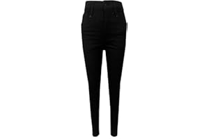 LAMIRE High Rise Skinny Girls Jeans - Stretchy Slim Denim Jeans for Kids - Stylish and Comfortable High Waist Cotton Kids Jeans with Adjustable Waistband for Ages 5-13 Years