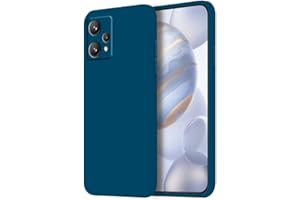 HONLEN Etui ochronne do Realme 9 / Realme 9 Pro+ / Realme 9 Pro+ FreeFire, płynny silikon TPU 16.5 cm, odporne na wstrząsy i zarysowania, ultracienkie, miękkie, silikonowe etui, szafirowe niebieskie