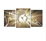 I Colori del Caribe CAPEZZALI Moderni TRITTICI Dipinti A Mano su Tela CAPEZZALE per Camera da Letto Matrimoniale Alta...