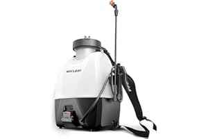 WECLEAN 15L 18V Akku Drucksprüher Elektrisches für Gartenarbeiten, Gartenspritze, Unkrautspritzen mit austauschbarer Lithiumbatterie für Gartenbewässerung und Desinfektion