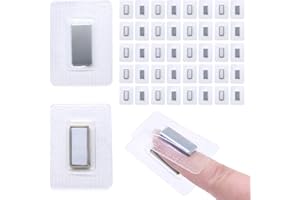 Jamsinmu Magneti nascosti per cucire pulsanti magnetici invisibili cucite in blocco magnetico in PVC per tessuto da cucire, tende, borse di abbigliamento Silver-F1520