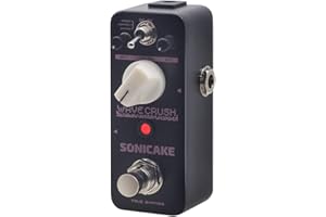 SONICAKE Pédale Bitcrusher Bitcrush Taux d'échantillonnage numérique Réducteur d'échantillon Pédale d'effets guitare Synthé Synthétiseur LoFi Wave Crush