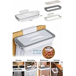 takestop Support pour sacs-poubelle avec crochet à poser sur des tiroirs ou portes de meubles, poubelle de cuisine, tri sélectif, déchets