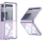Senon Galaxy Z Flip 7 Kılıf Zore Full Camlı Kıpta Kapak Mor