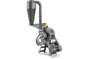 Wiesenfield Hammermühle 4 kW 200 - 300 kg/h 2800 U/min 16 Schlaghammer inkl. 2 Siebe (Lochgröße 4 / 6 mm) Hammermühle zur Pelletherstellung Hammerbrecher Maisbrecher Getreidebrecher