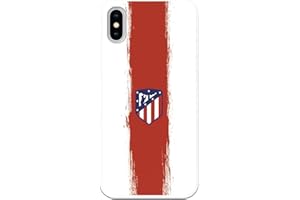 PERSONALAIZER Funda Móvil para Apple iPhone X - XS de Atlético de Madrid Pincelada Roja 20-21. Producto Oficial. Carcasa móvil Fútbol. Silicona Gel Flexible