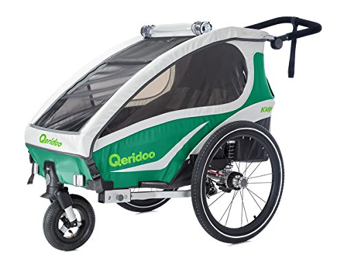 Preisvergleich Produktbild Qeridoo Kinder-Fahrradanhänger Kidgoo1 Modell 2018 Grün