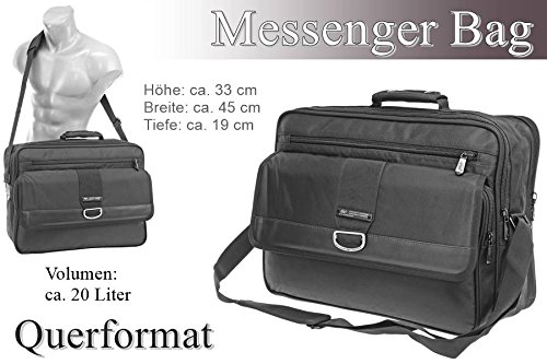 AKTIONSWARE & SONDERPOSTEN Arbeitstasche Schultertasche Flugbegleiter Umhängetasche Business Messenger Bag Tasche - 6