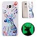 Produktbild CE-Link Samsung Galaxy S8 Plus / S8+ Hülle Luminous Weiche Silikon Handyhülle Transparent Schutzhülle Ultra Dünn Slim Durchsichtige Backcover Silicone Leuchtende TPU Bumper Clear Handy Tasche Schale Etui Weich Handytasche für Samsung Galaxy S8 Plus / S8+ Case Cover - Aquarell Hirsche