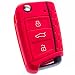 Produktbild GOLF 7 Schlüsselhülle VW · GTI Rline · Volkswagen · Key Cover Schlüssel Hülle · Golf VII · PREMIUM (Rot)
