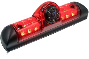 Navinio Caméra de recul étanche pour Toit - Remplace Le troisième feu Stop avec Vision Nocturne pour Fiat Ducato Peugeot Boxter Citroën Jumper Dodge Feu de Frein/camionnettes/Camping-Car/camionnette
