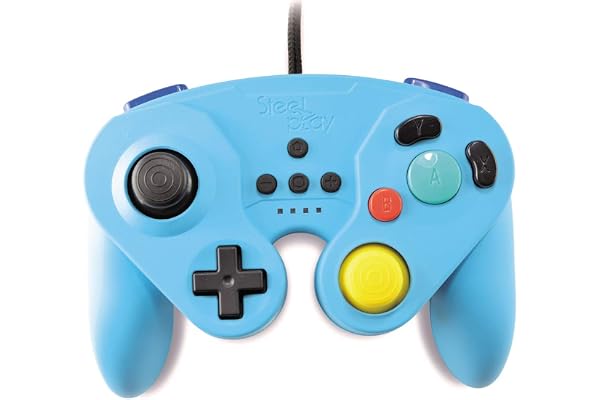 Steelplay - Manette Neo Retro Pad filaire pour Switch - Bleu