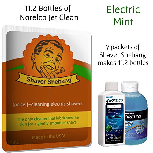 11.2 Norelco Jet Clean Solution HQ200 bottle equivalents - Electric Mint - Cleaner Solution concentrate
