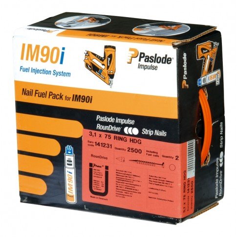 Paslode Impulse Packs - galvanisiert plus (gerillt) - Ø 2,8 x 75 mm