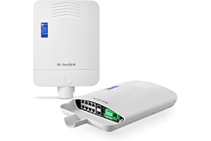 MokerLink PoE-switch med 10 portar – 8 PoE, 2 x Gigabit SFP, 96 W IEEE802.3af/at, IP65 vattentät, plug and play