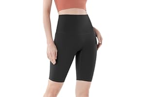 Hveuluop Gieen Pantalones Cortos de Yoga para Mujer, Cintura Alta, para Verano, Deporte, Deporte, Fitness, Levantamiento de Cadera, Ciclismo, Fitness