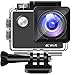 Produktbild Action Cam 4K WiFi Kamera Unterwasser Kamera 16MP Ultra HD Sport Camera Helmkamera Wasserdicht für Motorrad Fahrrad Reiten mit Verbesserten Batterien und Kostenlose Zubehör Kits