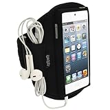 iGadgitz U1993 Neoprene Sports Armband Compatible with Apple iPod Touch 5th 6th 7th Gen -Black