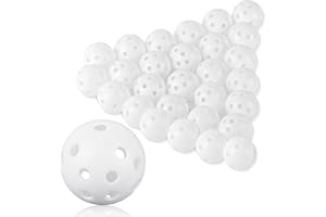 Xiaomoyu 28 sztuk piłek do ćwiczeń golfowych, Air Flow Hollow, 40 mm, tworzywo sztuczne, piłeczki treningowe do gry w golfa do swingu, jazdy samochodem, gry w golfa dla dorosłych