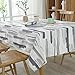 Produktbild NQING Baumwolle Tischdecke Color Line Druck Dicke wasserdichte Tischdecke Weihnachtsdekoration Tischdecke B 120X160Cm