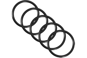 PATIKIL 65mmx55mmx5mm Nitrile Gomma O-Ring, 5 Pezzi Metrico Meccanico Sigillatura Guarnizione Rondelle di Tenuta Anelli per Acqua Idraulici, Nero