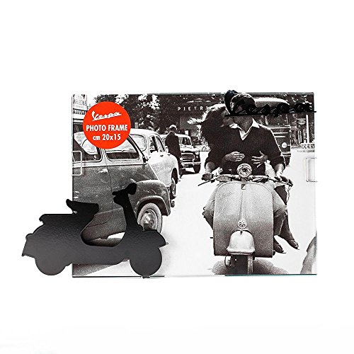 Preisvergleich Produktbild Bilderrahmen Vespa 20x15cm (verschiedene Farben) Schwarz