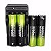 Produktbild Li-ion battery, Switchali 4PCS 3.7v 5800mAh 18650 skywolfeye Wiederaufladbar Litium-ionen batterie + Smart Charger (Schwarz)