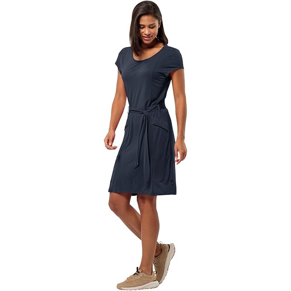 jack wolfskin holiday midi dress Tulip red SHEER CORSET BODICE